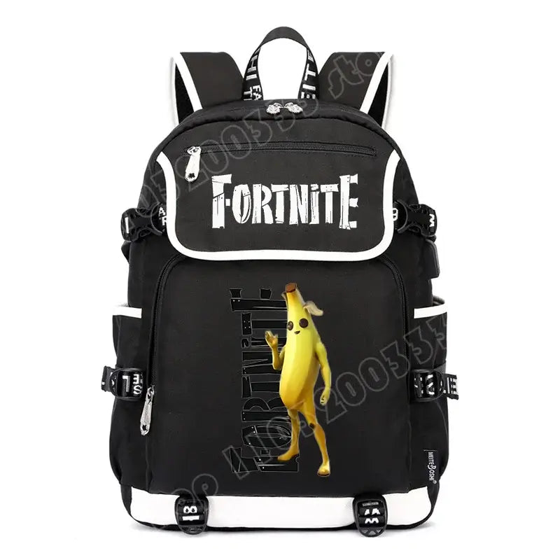 Fortnites Large Capacity Backpack Casual Shoulder Bag with USB Port Unisex Anime Students Schoolbag New Stylish Stationery Gift