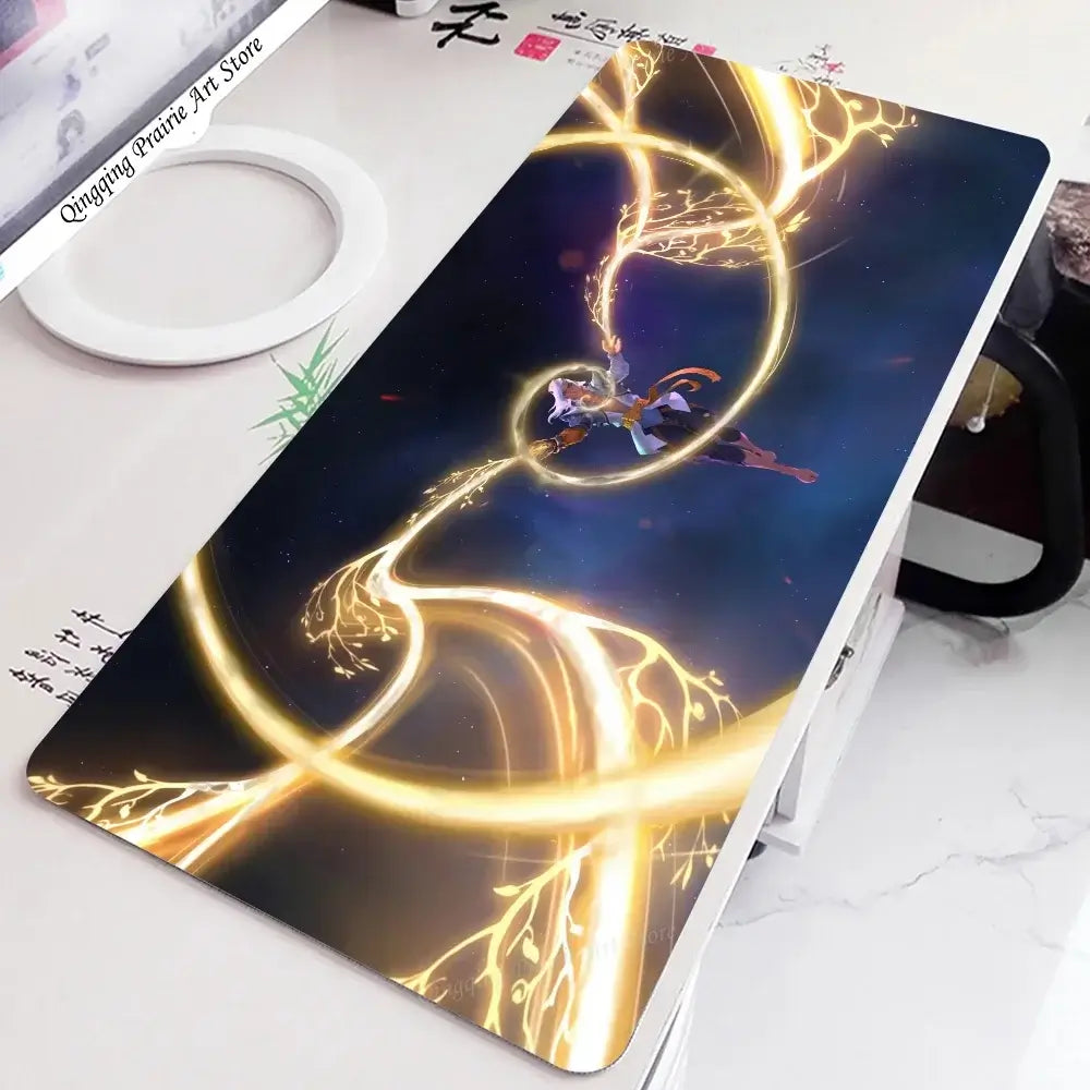 Tapete de rato Lifeweaver Overwatch 2, tapete de secretária com base, acessórios gaming Prime Gaming XXL, tapete acolchoado para teclado