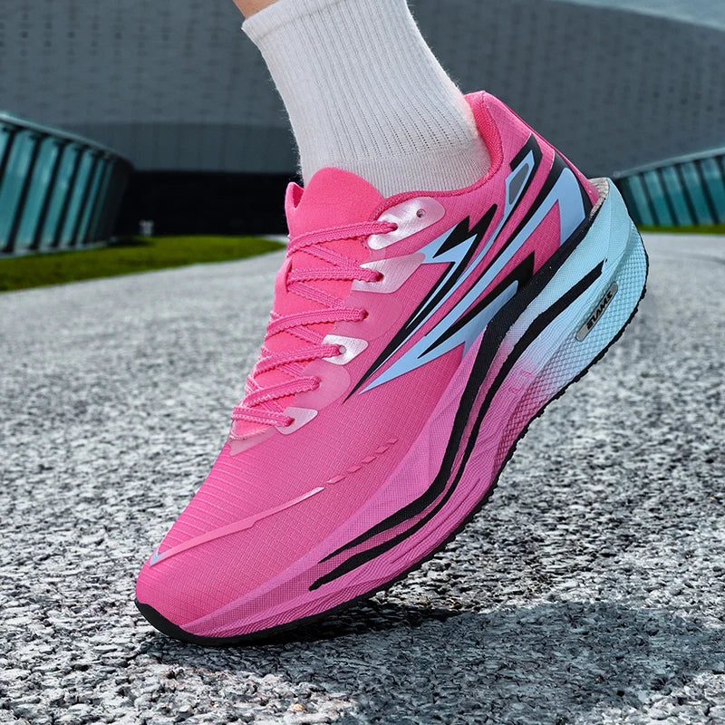 Sapatilhas desportivas unissexo modernas com atacadores para corrida, absorção de impacto, antiderrapantes, com efeito rebound, para treino, modelo 2026, sapatilhas de fitness outdoor