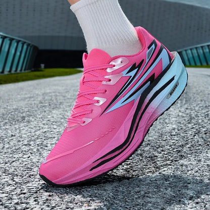 Sapatilhas desportivas unissexo modernas com atacadores para corrida, absorção de impacto, antiderrapantes, com efeito rebound, para treino, modelo 2026, sapatilhas de fitness outdoor