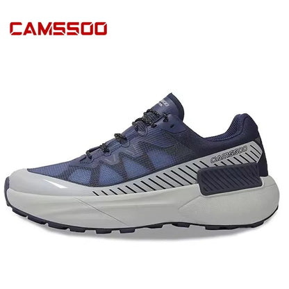 CAMSSOO hiking shoes men summer breathable non-slip running shoes travel outdoor sports cushioning casual boots off-road shoes