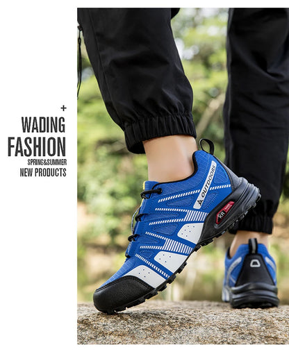 Men's Hiking Shoes Waterproof Non-slip All-terrain Outdoor Sports Shoes Hiking Camping Tactical Training Shoes Bicycle Shoes