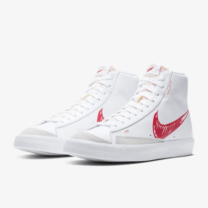 Nike autênticos BLAZER MID VNTG 77 SL Trail Blazer manuscript ténis de skate para homem CW7580-100