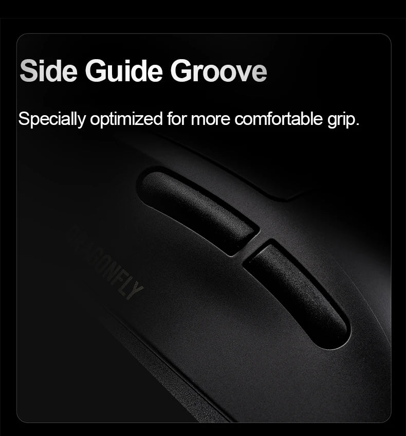 ATK Dragonfly A9 Ultra Wireless Gaming Mouse, Ultra-Lightweight Tri-Mode Ergonomic Gaming Mouse with Dual 8K Polling Rate, PAW3395/3950 Sensor
