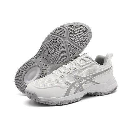Men Women Badminton Shoes Table Tennis Shoes for Volleyball Handball Sports Sneakers Anti-Skid Mesh Breathable Field Training
