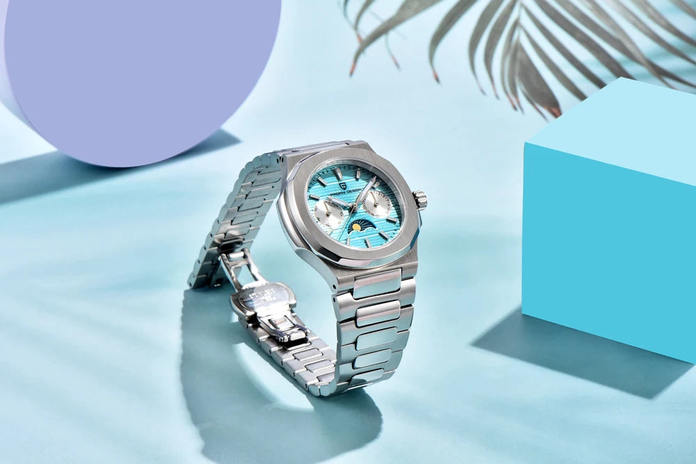 2025 New PAGANI DESIGN Women's Watch Automatic Date Luxury Quartz Watch Japan Epson VX3HA Watch Stainless Steel Waterproof Clock