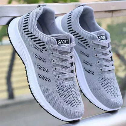 Men's Casual Running Shoes 2025 with Outdoor Anti Slip Design Gray Flat Sports Shoes Black Fashionable Low-priced Men's Shoes