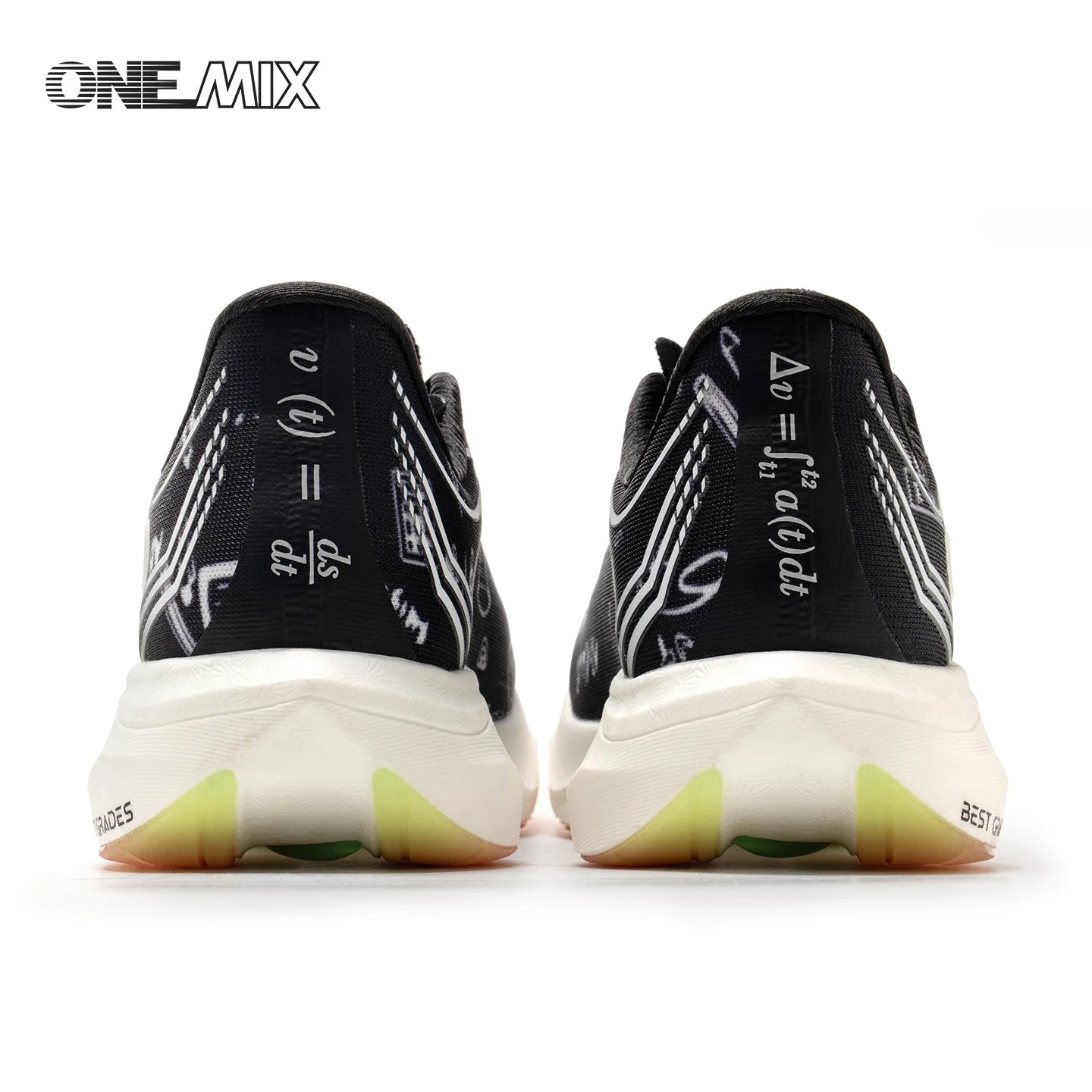 ONEMIX New Nylon Carbon Board Marathon Running Racing Shoes Shock-relief Professional Stable Support Ultra-light Rebound Sneaker