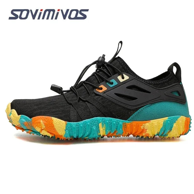 Men's Trail Running Shoes, Lightweight Athletic Zero Drop Barefoot Shoes Non Slip Outdoor Walking Minimalist Shoes for Women