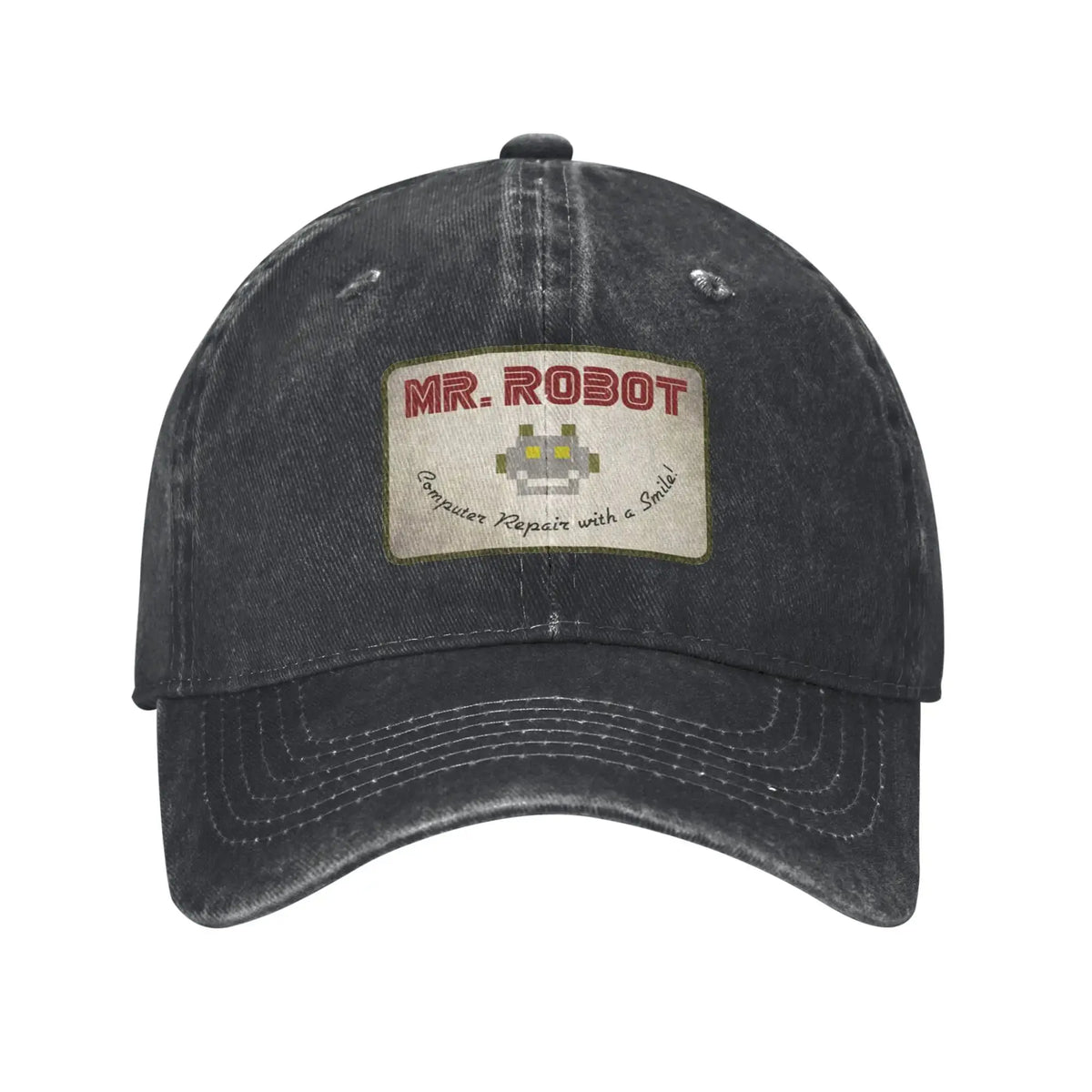 Računalo sa Sourires, anime, smiješni Mr Robot, prilagođeni retro kaubojski oprani bejzbolski kape za muškarce, traper kapa za sunce, hip hop kapa