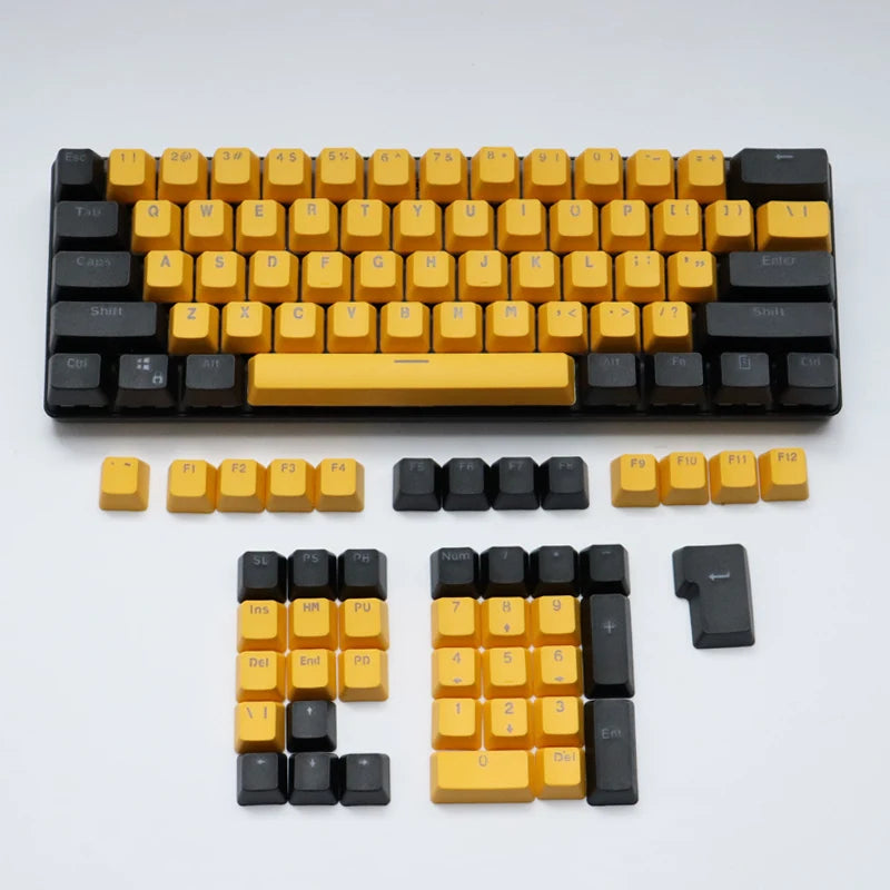 106 Keys Grey Red Keycaps PBT Specials Keycap Backlit Two-Color Key Caps For MX Switch 61/87/104 Mechanical Keyboard