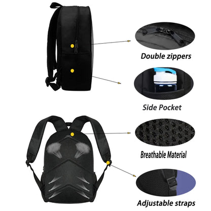 Mochila Escolar Fortnite de 15 Polegadas com Desenho Animado para Crianças, Meninos e Meninas, Mochila Leve com Estampado de Jogo, Grande, Adequada para Idades dos 5 aos 8 Anos