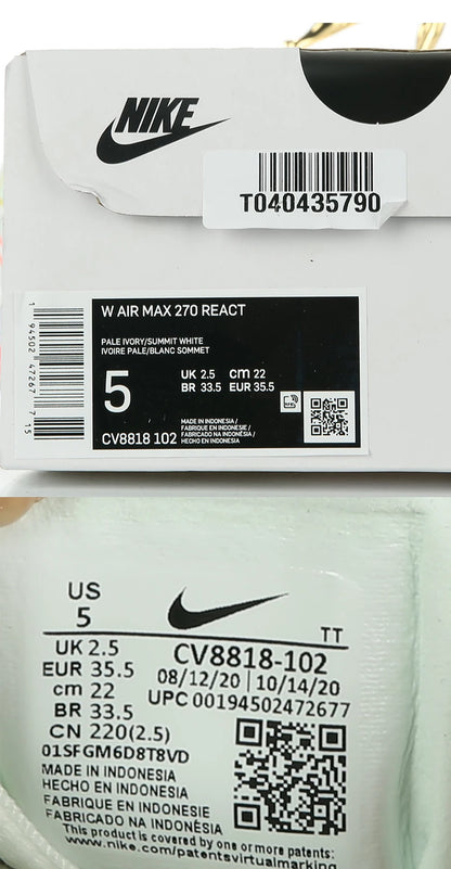Oryginalne buty codzienne Nike Air Max unisex z poduszką powietrzną CV8818-102