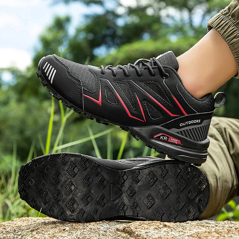 Men's Hiking Shoes Waterproof All-Terrain Outdoor Sneakers Non-Slip for Trekking Camping Tactical Training  Outdoor Cycling