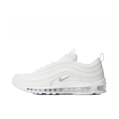 Nike Air Max 97 Running Shoes - Cushioning, Full-Length Breathable, Slip-Resistant, Durable, White-921826-101