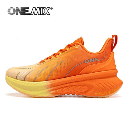 ONEMIX Νέα αθλητικά παπούτσια με αντικραδασμική προστασία για άνδρες, κατάλληλα για δρομείς βαρέων αποστάσεων, με κορδόνια, αθλητικά γυναικεία, αντιολισθητικά, για εξωτερική χρήση, ανδρικά αθλητικά παπούτσια