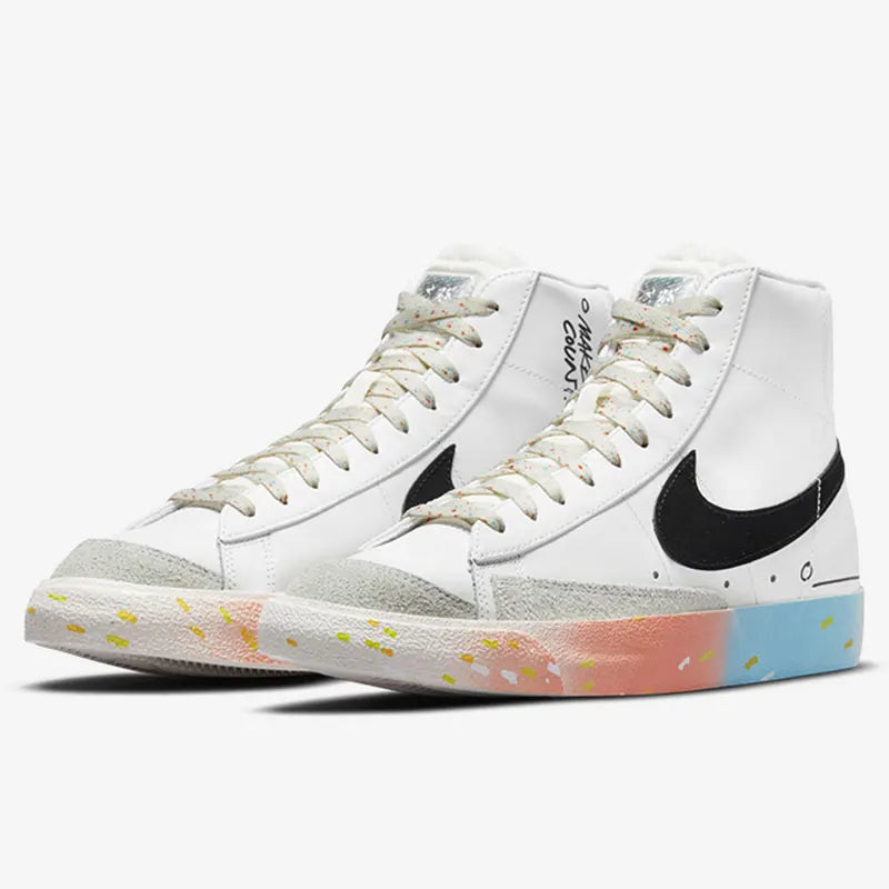 „Nike Authentic“ sezoniniai unisex „Blazer Mid High-Top“ kasdieniai sportiniai bateliai DJ4278-101