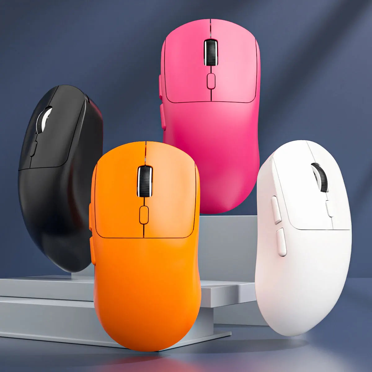 Rechargeable Wireless Bluetooth Gaming Mouse, Dual Mode 2.4G & Bluetooth Wireless Mouse, Silent High Precision Rechargeable Wireless Mouse for Laptop, PC, Mac & iPad