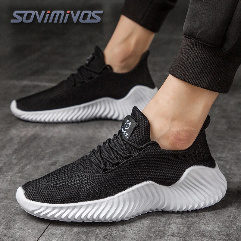Mens Walking Shoes - Slip On Tennis Running Shoes Memory Foam Lightweight Work Sneakers for Indoor Outdoor Gym