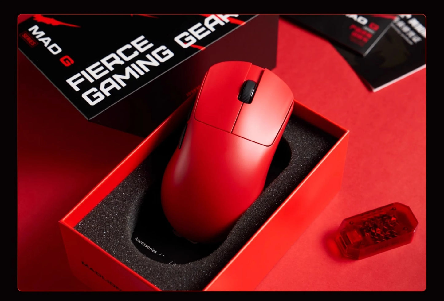 FGG Madlions Mad G Pro Max — oryginalna ultralekka bezprzewodowa mysz gamingowa 8K HZ Dual-Mode o niskim opóźnieniu, PAW3395, akcesoria dla graczy, prezenty