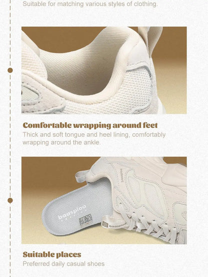 Baasploa Women Running Sneakers Brand Mesh Breathable Comfort Walking Shoes Outdoor Anti-slip Female Casual Jogging Sports Shoes