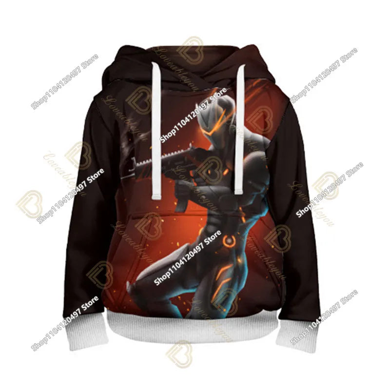 Children's Clothing Fortnite Cosplay Hoodie Sweatshirt Battle Ikonik Man Sleeve Costume Christmas Pullover Stress Shirt Clothes
