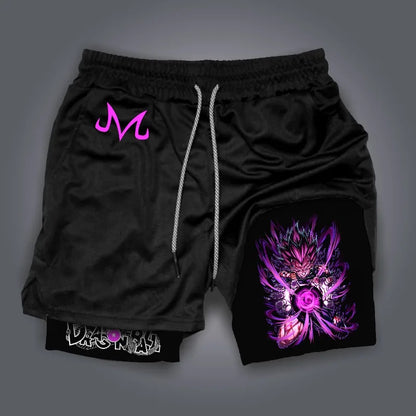 2026 Summer Dragon Ball Z Ultra Instinct Goku&Shenron Print Shorts Men's Breathable Double Layer Gym Workout Shorts Casual