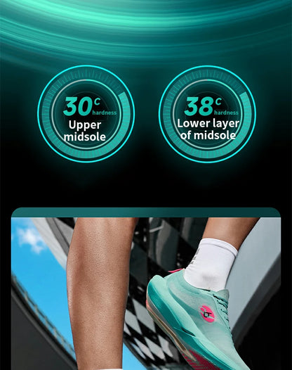 QIAODAN Feiying PB6.0 Men's Marathon Racing Running Shoes Full Palm Carbon Plate Sneakers Lightweight Sports Shoes QDB023261299