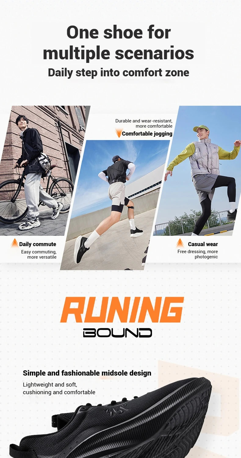361 Degrees Fengye 5.0 Running Shoes Lightweight Wear Resistant Shock Absorb Breathable Soft Soled Male Sneakers 672542210F