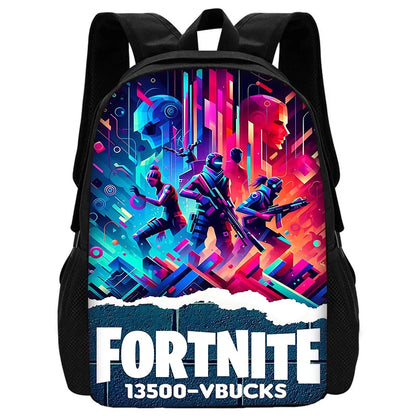 Classic Game FortniteS Kids Backpacks Boys and Girls Student Birthday Gift Child School Bags Unisex Camping Durable Rucksack