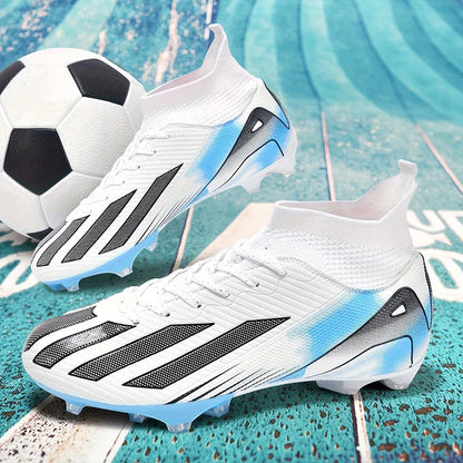 New Men Soccer Shoes Adult Non-Slip Football Boots Cleats Boys Ultralight Sport Sport Outdoor Comfortable Training Match Grass