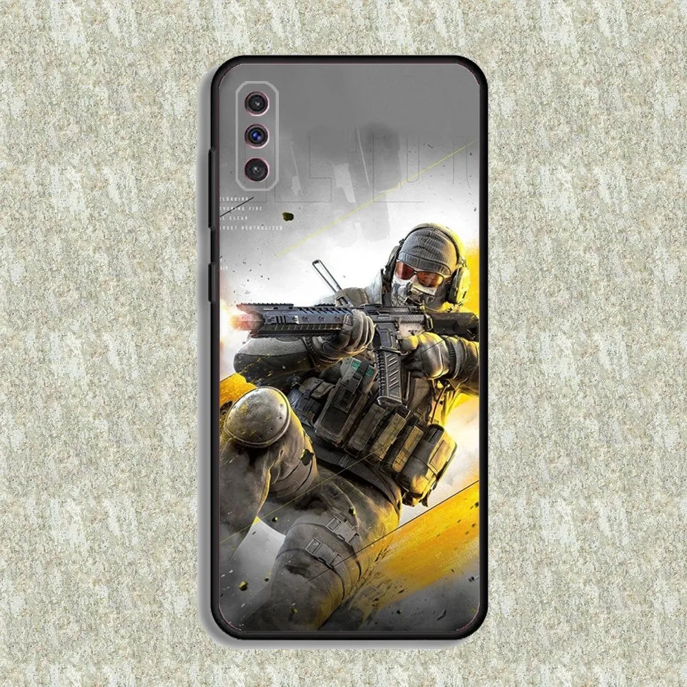 COD Call Of Duty Ghosts Phone Case For Samsung S23,23,22,30,21,10,9,Note20 Ultra,Lite,Ultra,5G,Plus,FE,Black Soft Case
