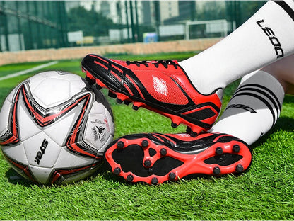 Soccer Shoes Men Turf Football Boots Fashion Firm Ground Studs Anti Slip Boy Sneakers Original Outdoor Field Training Trainers