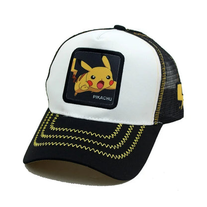 Anime Figure Pokemon Baseball Cap Pikachu Hat Adjustable Pokemon Cosplay Hip Hop Cartoon Adult Hats Boy Girl Kids Birthday Gifts