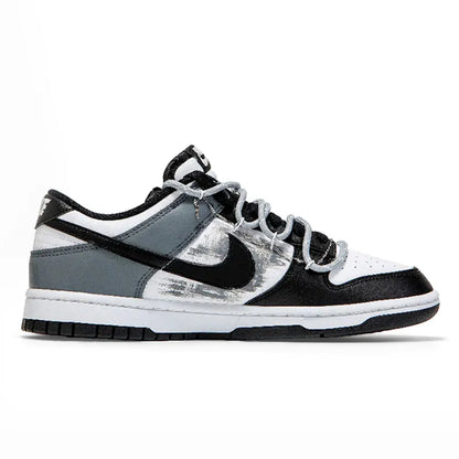 Custom Sneakers Nike Dunk Panda Deconstructed Graffiti Rabbit Patch Women's Skate Shoes