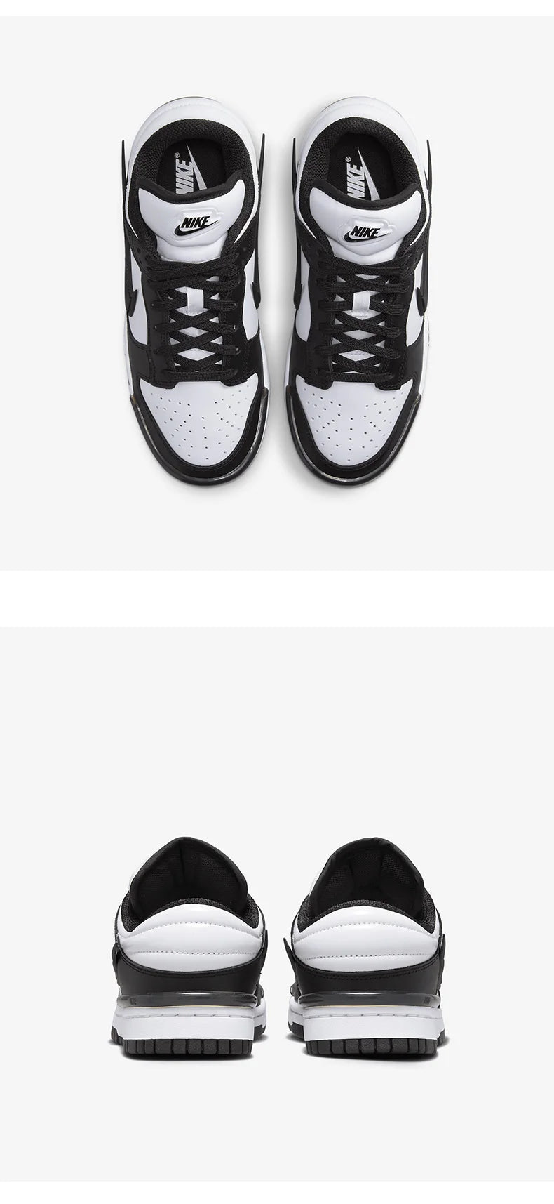 Zapatillas Nike oficiales auténticas para mujer, transpirables, con cordones, suela gruesa y estilo casual minimalista DZ2794-001
