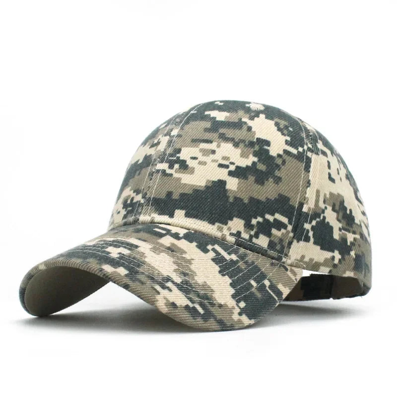 Men's Camouflage Baseball Caps Tactical Sunscreen Hat Adjustable Military Army Camo Airsoft Hunting Camping Hiking Fishing Caps