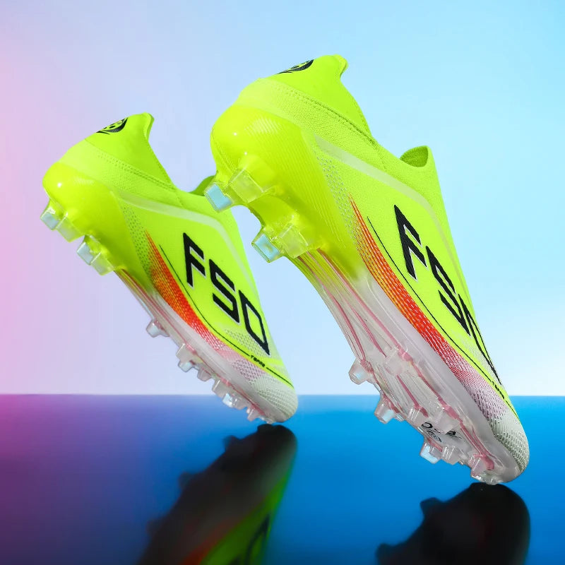 Men Soccer Cleats Professional Football Boots Society Turf Breathable Mesh Youth Soccer Shoes Anti Skid Male Sneakers Chuteira