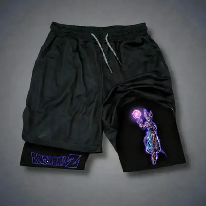 Dragon Ball Goku Unisex Harajuku Anime Printed 2026 Summer New Product Loose Sports Breathable Quick Drying Double Layer Shorts, Produit gaming premium Fraquane, produits de luxe, nouvelle génération, équipement gamer