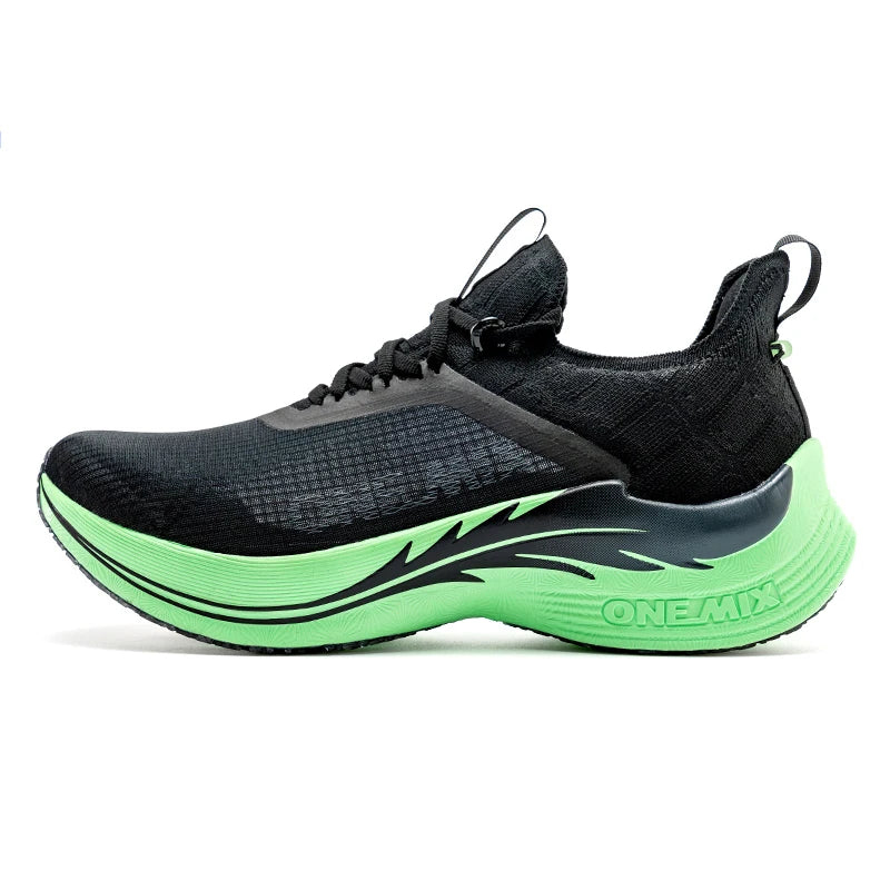 ONEMIX Original Carbon Fiber Running Racing Shoes Professional Marathon Ultra-light Rebound Damping Trail Sport Road Sneakers