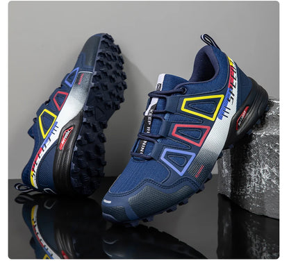 Men Cycling Shoes Outdoor Mountain Cross-Country Cycling Shoes Men Non-Slip Wear-Resistant Cycling Training Shoes Hiking Shoes