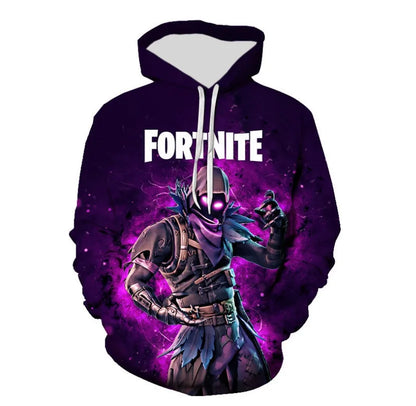 Children's Fortnite 2024 Sweatshirt 3D Digital Printed Hoodie Men's and Women's Pullover Jacket Long Sleeve Children's Gift