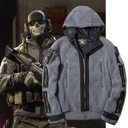 2025 Hot Unisex Adult Game Call of Duty Men Modern Warfare 2 Task Force 141 Ghost Coat Cosplay With Mask