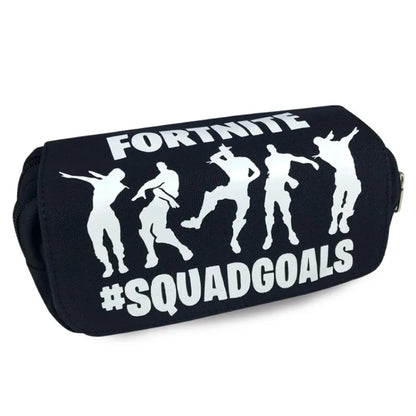 Fortnite Kids Pencil Bag Kawaii Pencil Case Large Capacity Waterproof Handheld Cosplay Pencil Pouch Office Stationery Gift Toy