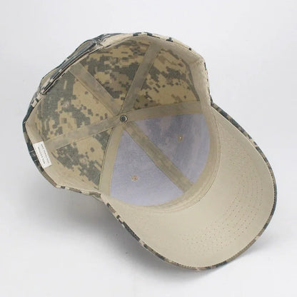 Men's Camouflage Baseball Caps Tactical Sunscreen Hat Adjustable Military Army Camo Airsoft Hunting Camping Hiking Fishing Caps