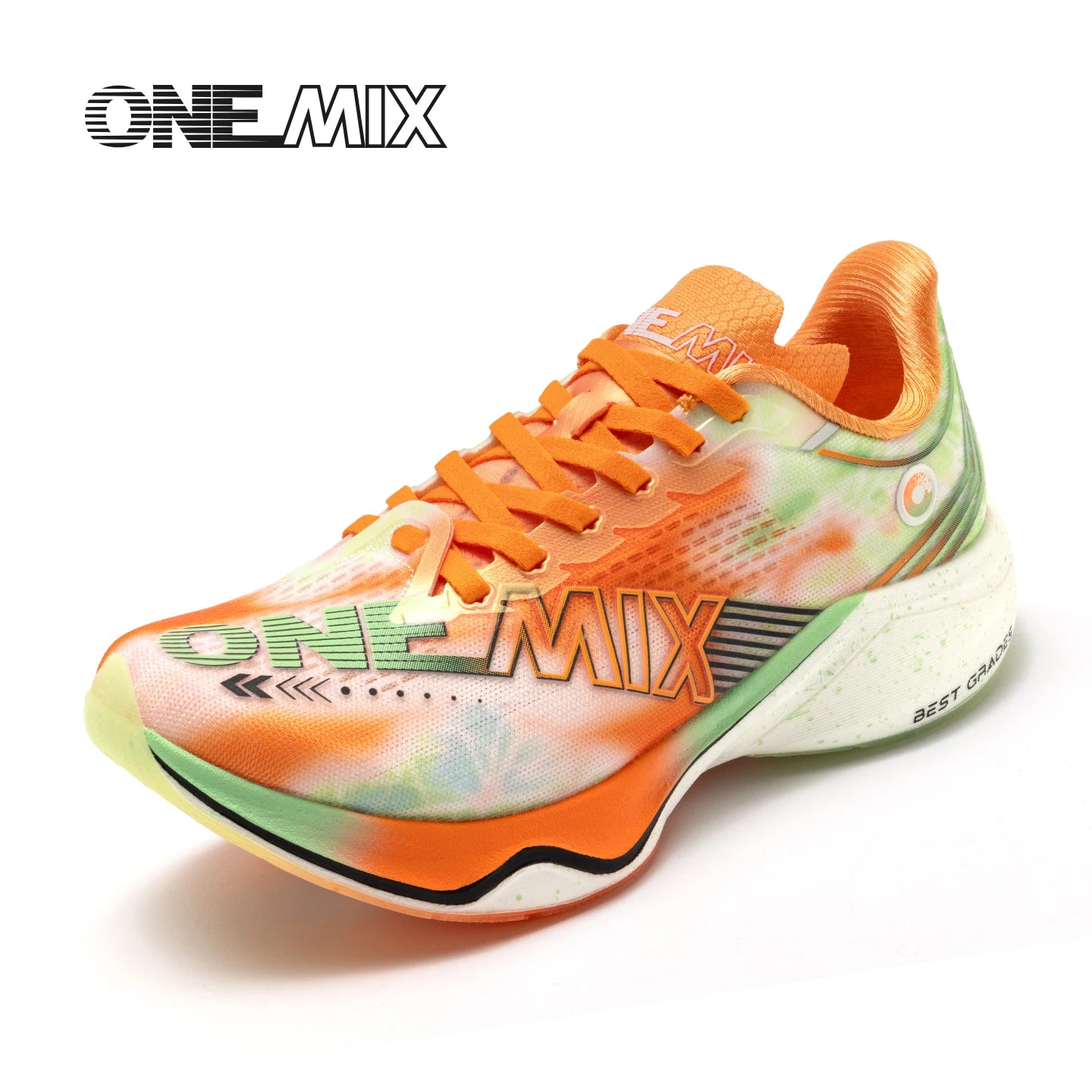 ONEMIX New Nylon Carbon Board Marathon Running Racing Shoes Shock-relief Professional Stable Support Ultra-light Rebound Sneaker