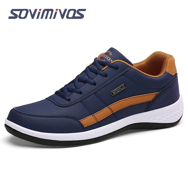 Mens Walking Shoes - Slip On Tennis Running Shoes Memory Foam Lightweight Work Sneakers for Indoor Outdoor Gym