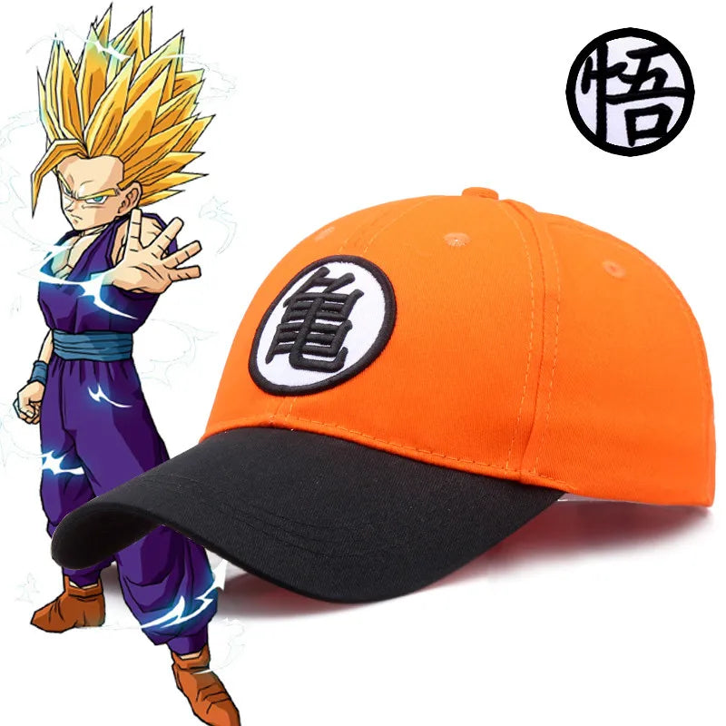 Dragon Ball Z justerbar basebollkeps Anime Goku sommarhatt för föräldrar och barn Hip Hop-keps för pappa Män Pojkar Utomhus- och sportkepsar Present