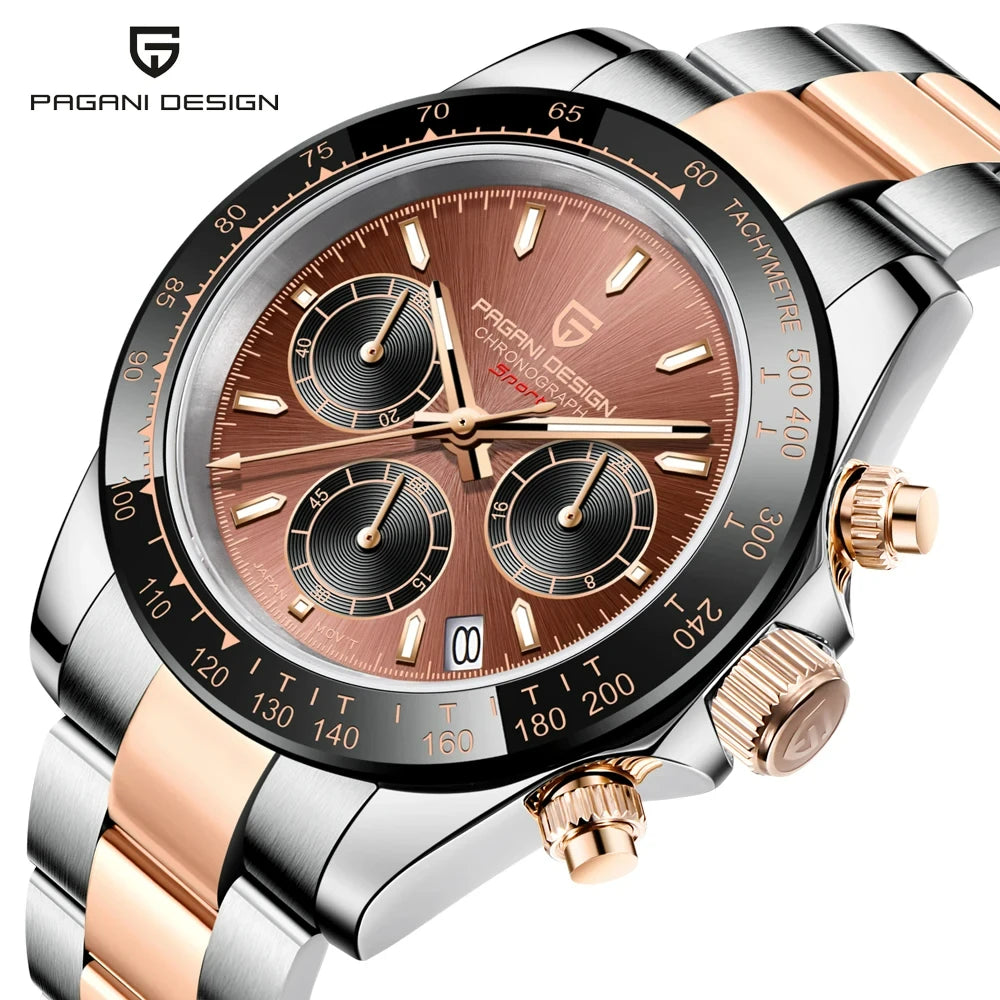Gold 1644 PAGANI DESIGN 2026 New Men's Watches Top Brand Luxury Mens Quartz Wrist Watch Men Watch Men Chronograph Waterproof