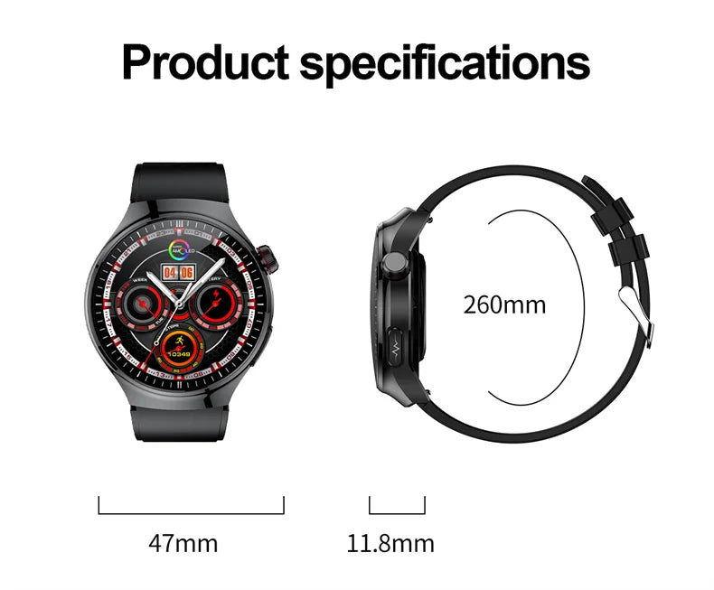 2025 New Smart Watch For Men Health ECG+HRV Blood Oxygen Uric Acid Fitness Sport Tracker Watches body fat Sleep Call Smartwatch